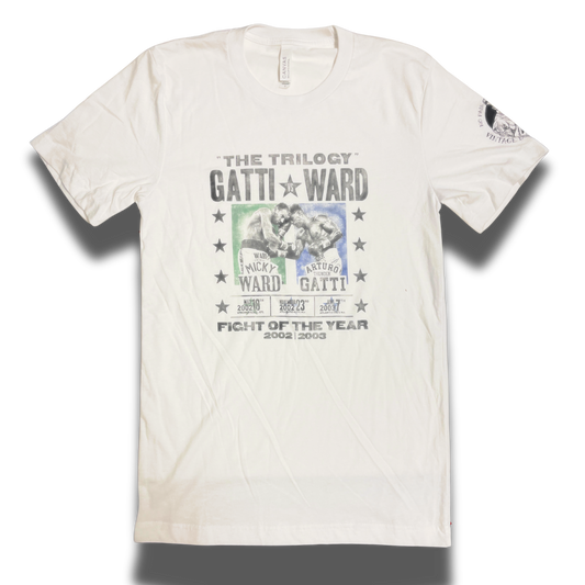 Gatti VS Ward T-Shirt White - Vintage Boxing Gear