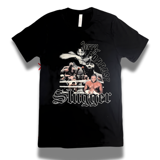 Jerry Forrest "Slugger" T Shirt (Black) - Vintage Boxing Gear