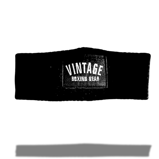 Vintage Boxing Sweatband. (Black) - Vintage Boxing Gear