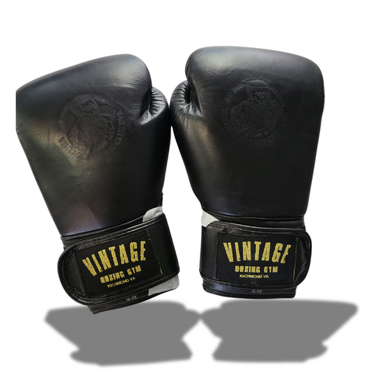 Vintage Custom Leather Boxing Gloves 16oz VG1004 - Vintage Boxing Gear