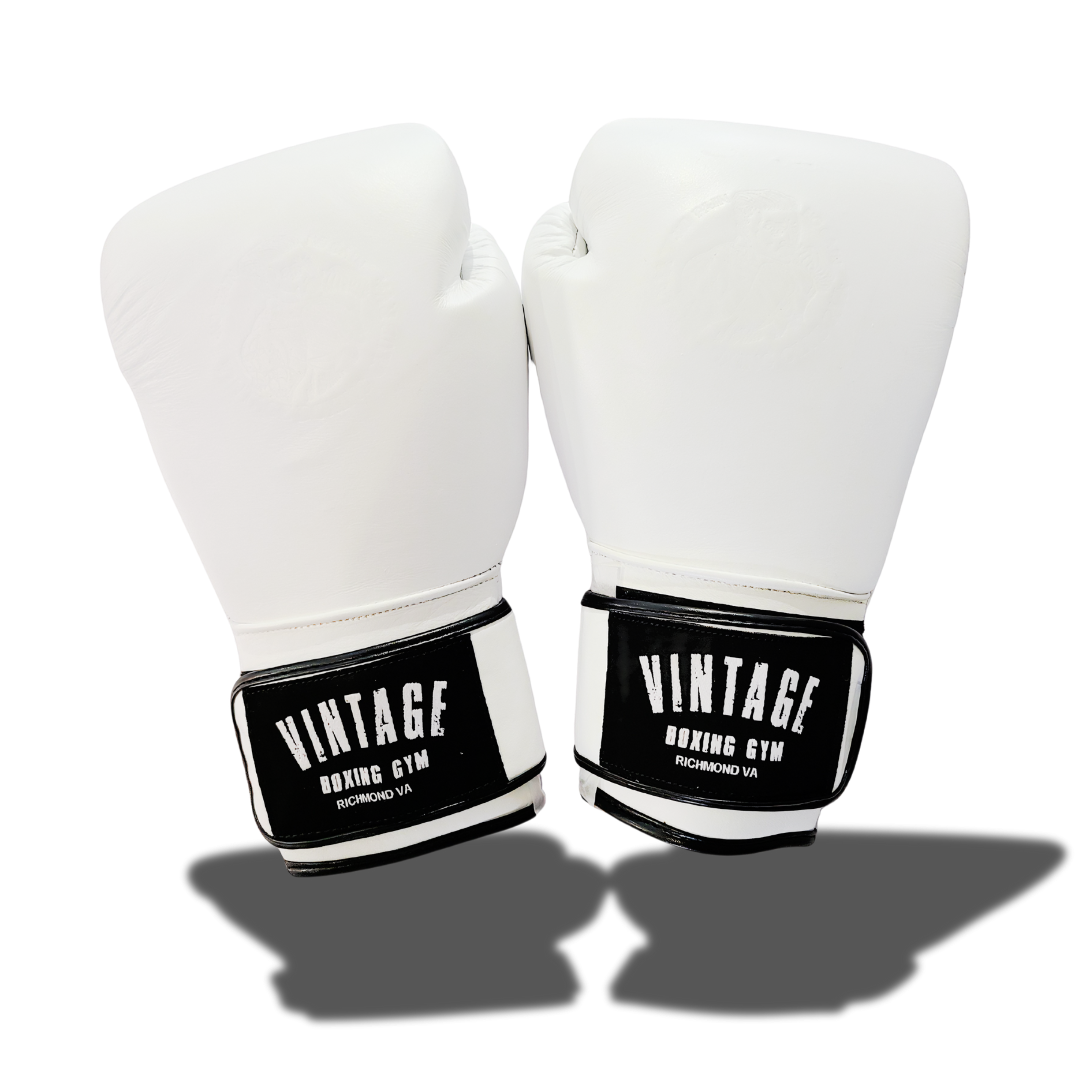 Vintage Custom Leather Boxing Gloves 16oz VG1004 - Vintage Boxing Gear