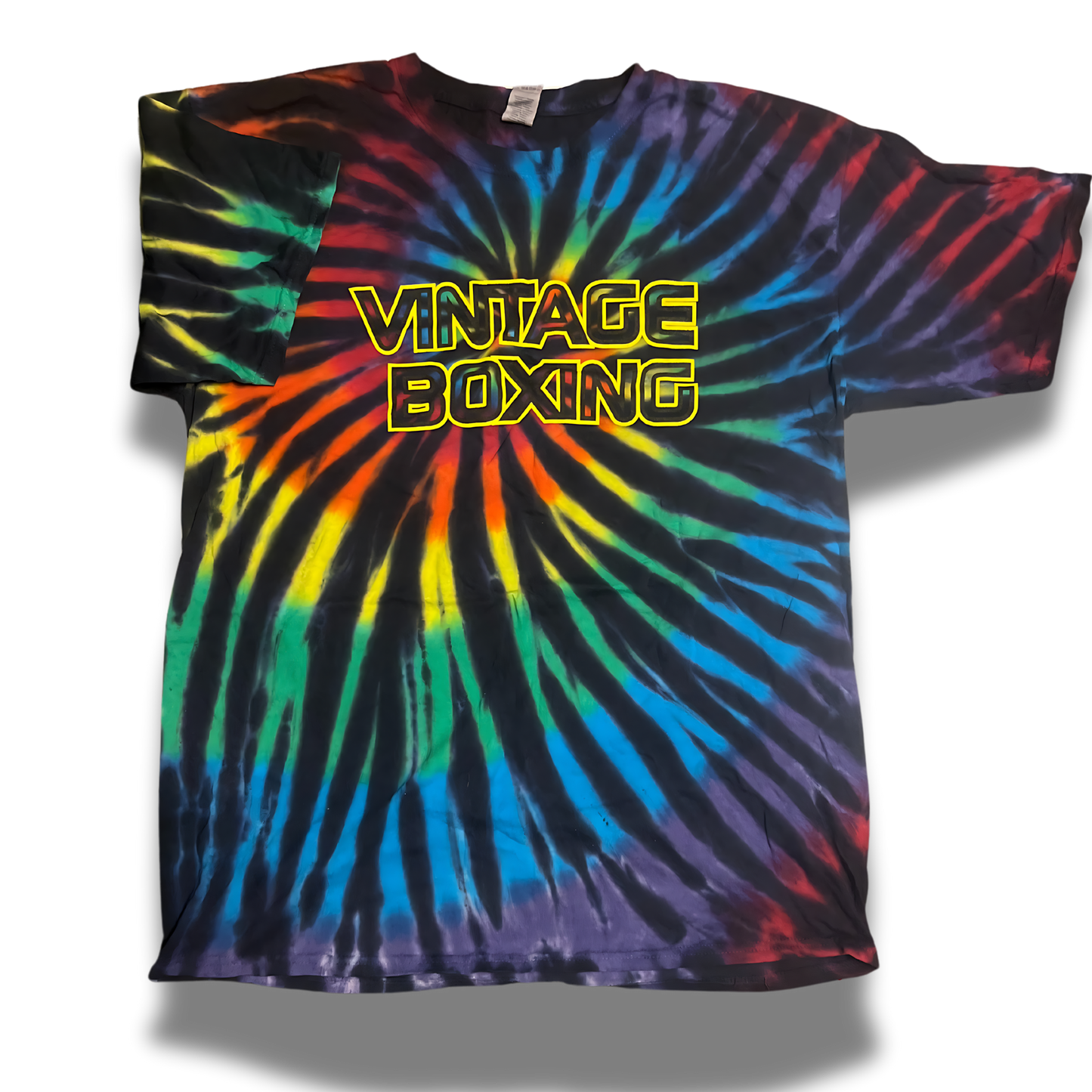 Retro T-shirt Rainbow Tie-Dye - Vintage Boxing Gear