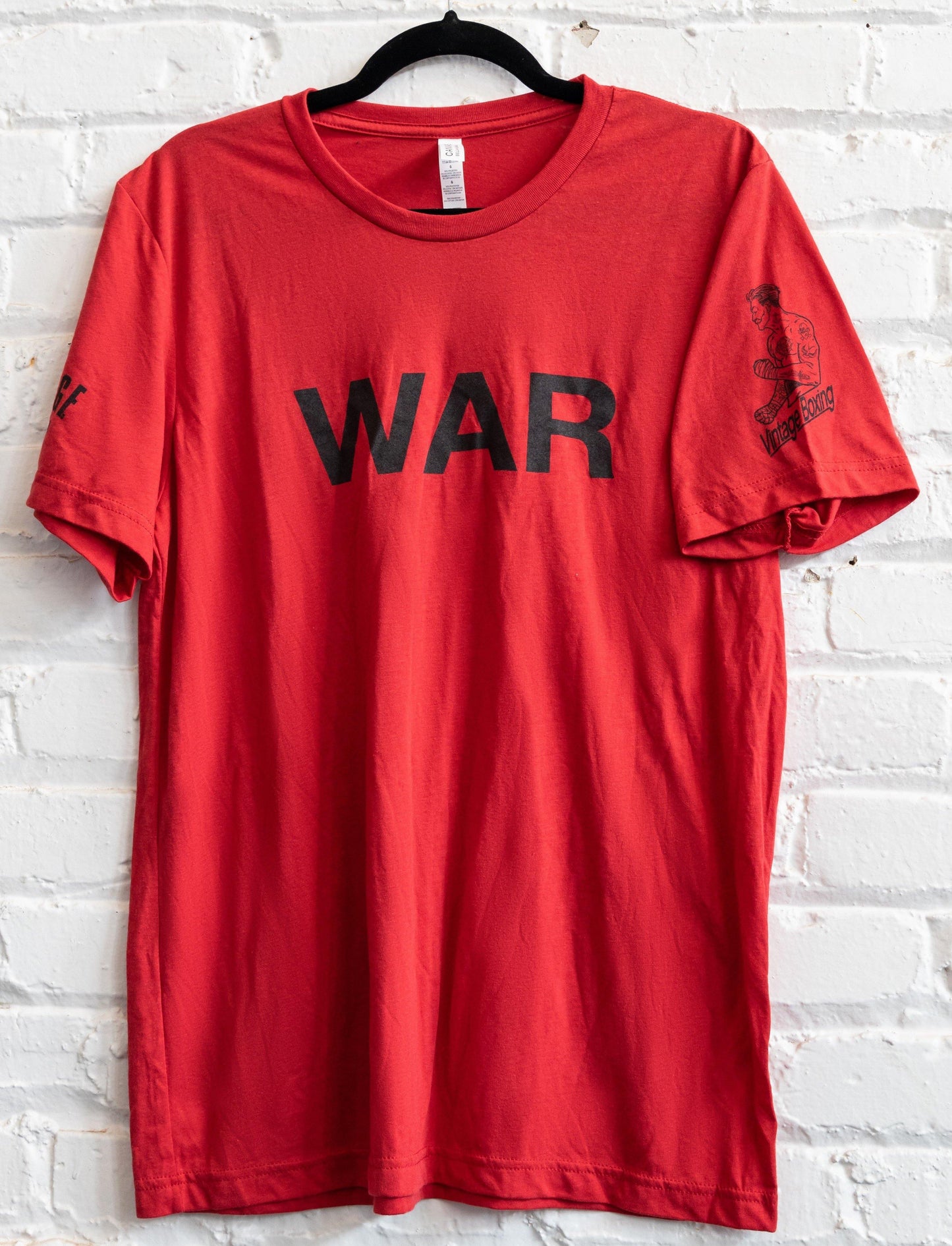 Vintage War Shirt Red/Black M1058 - Vintage Boxing Gear