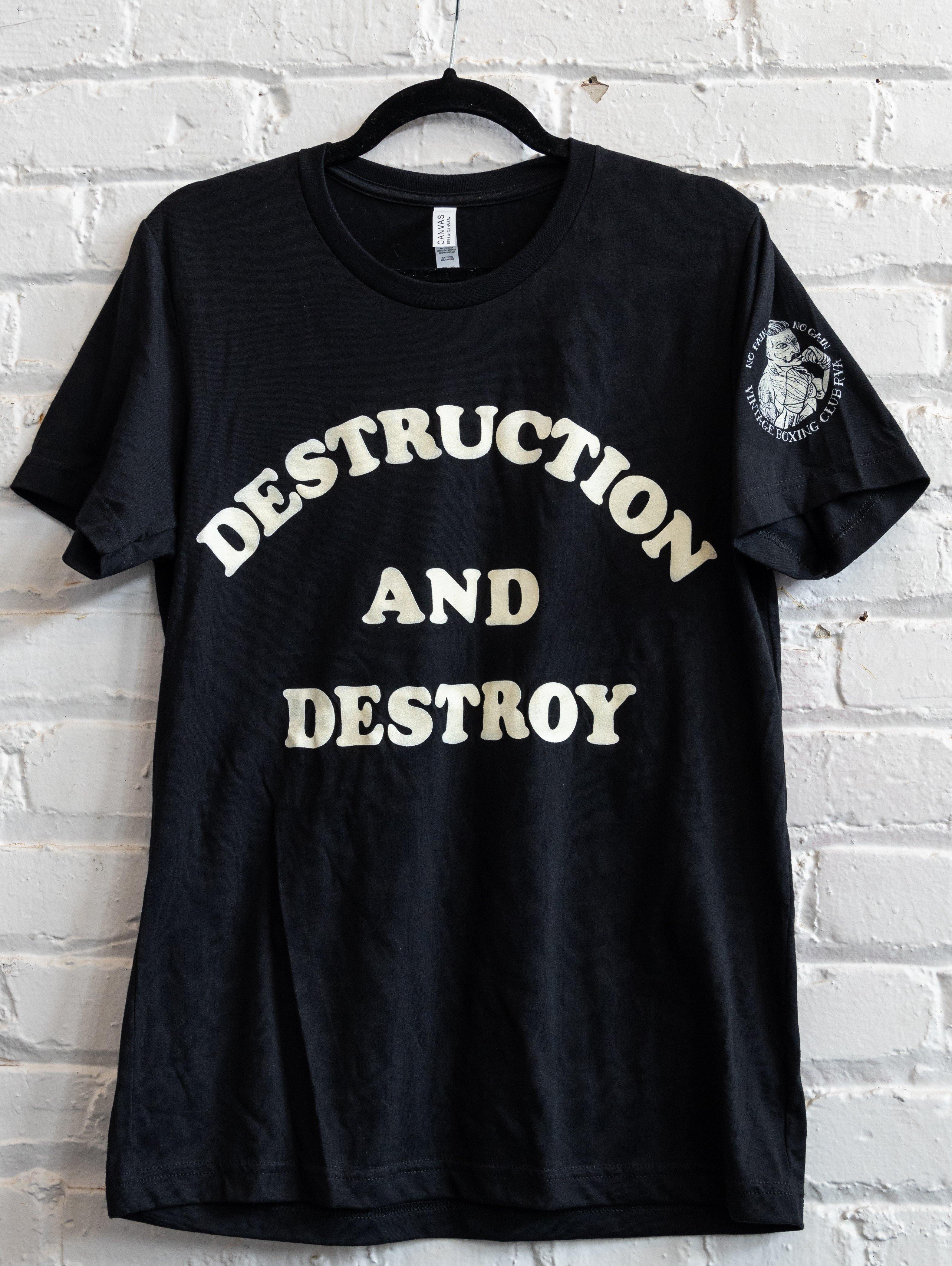 Destruction and Destroy Hagler T-Shirt - Vintage Boxing Gear