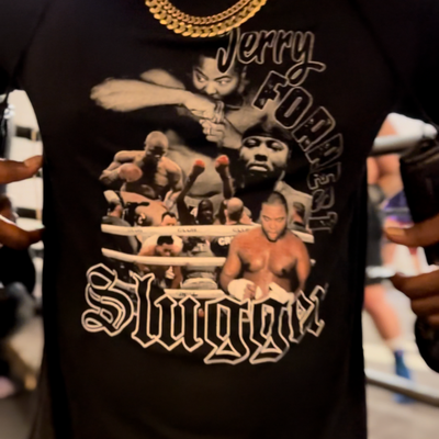 Jerry Forrest "Slugger" T Shirt (Black) - Vintage Boxing Gear