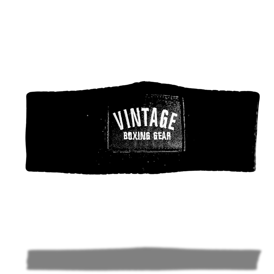 Vintage Boxing Sweatband. (Black)