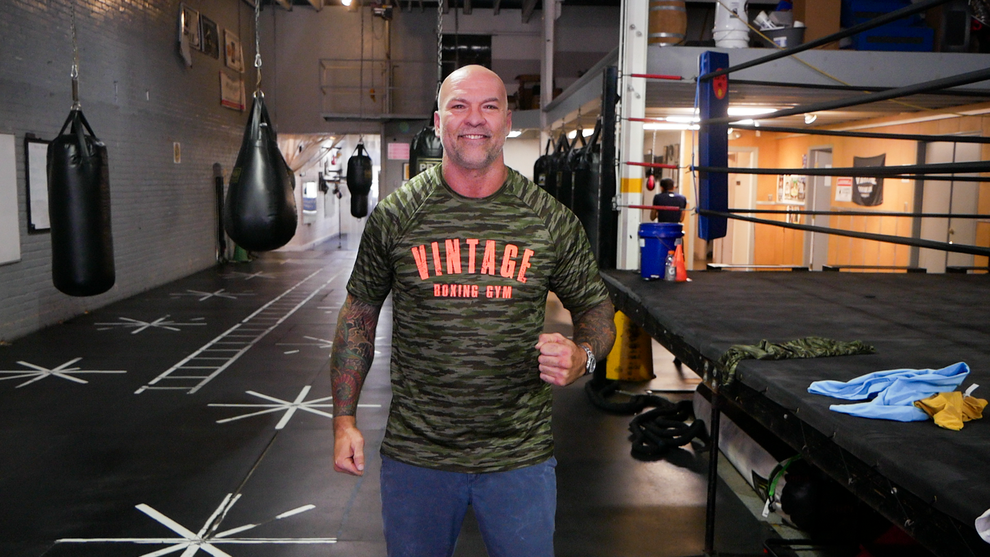 Camo T-shirt - sport-tek quick dry material - Vintage Boxing Gear