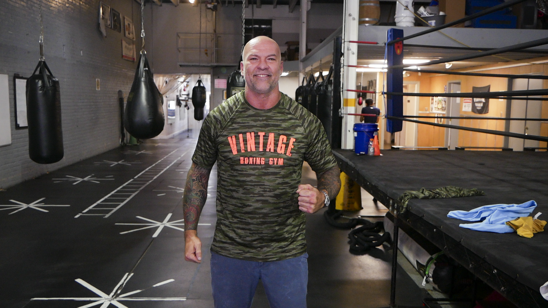 Camo T-shirt - sport-tek quick dry material - Vintage Boxing Gear