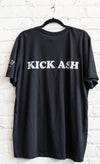 Kick Ash Tshirt Black/Silver  Uni1028 . - Vintage Boxing Gear