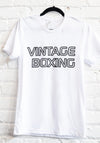 Retro T-shirt white/black  Unisex Vintage Wear  Uni1048 - Vintage Boxing Gear