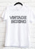 Retro T-shirt white/black