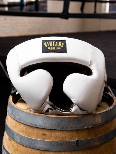 Vintage Custom Leather Headgear VG1023 . - Vintage Boxing Gear